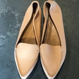 J Crew Women Tan Leather Loafer Flat (never worn)